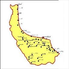 دانلود نقشه شهرهای استان گیلان